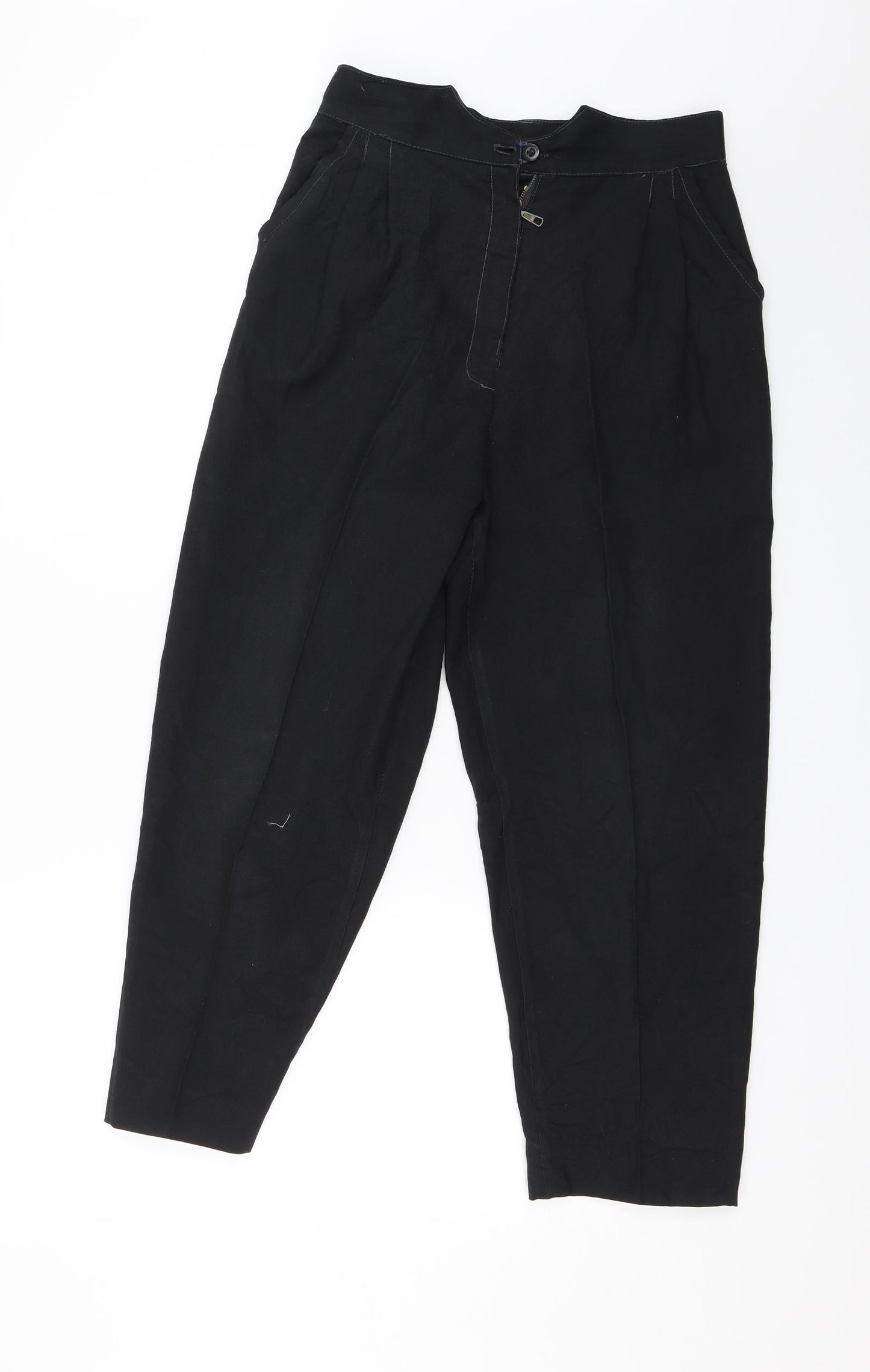 Womens UK Size 26 in Preworn Regular Fit  Black Trousers
