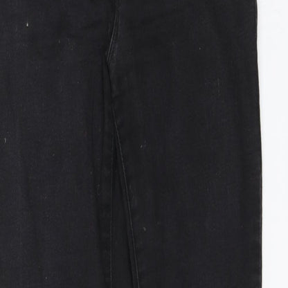 Denim & Co. Womens Black   Skinny Jeans Size 12 L26 in