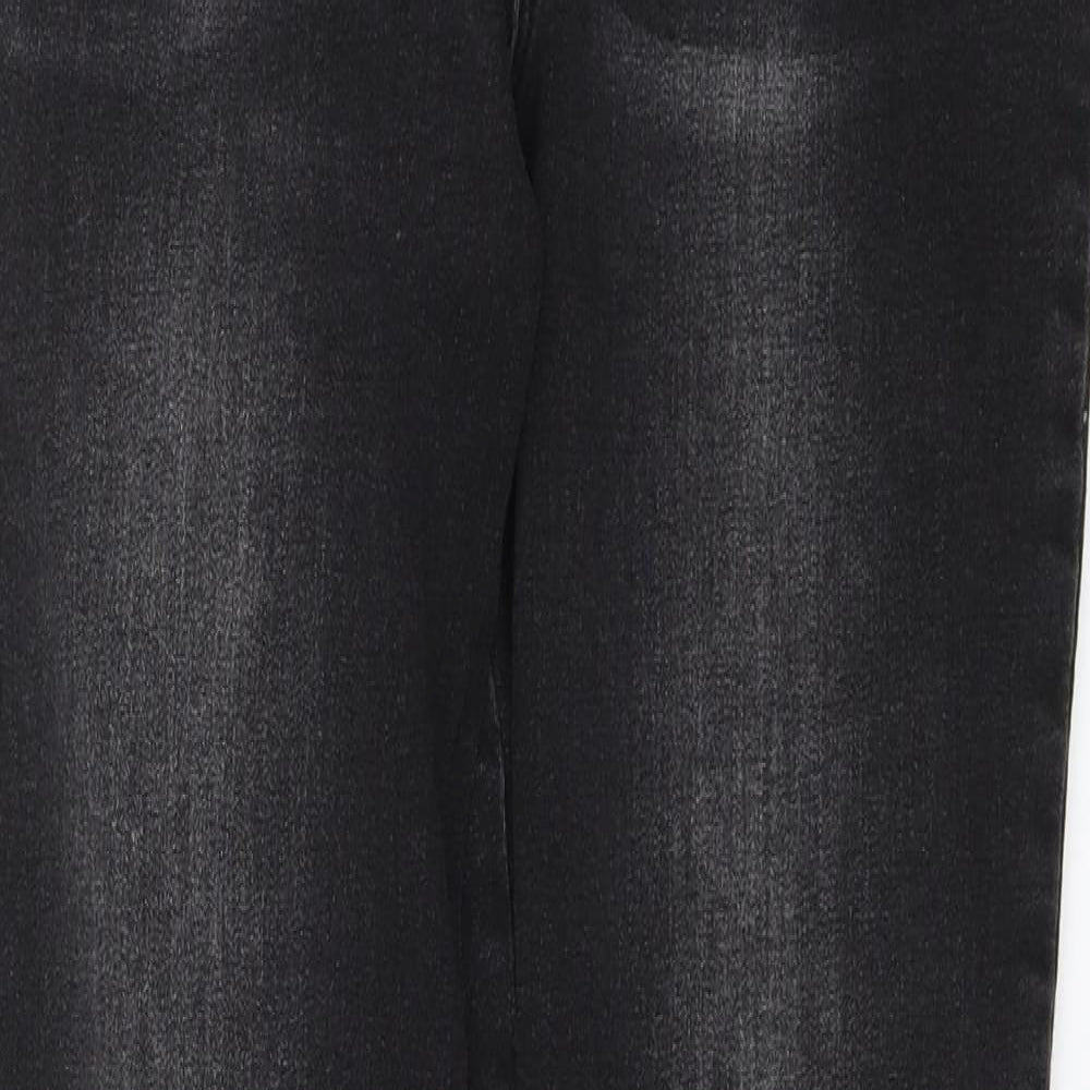Simply Be Womens Black  Denim Skinny Jeans Size 12 L26 in