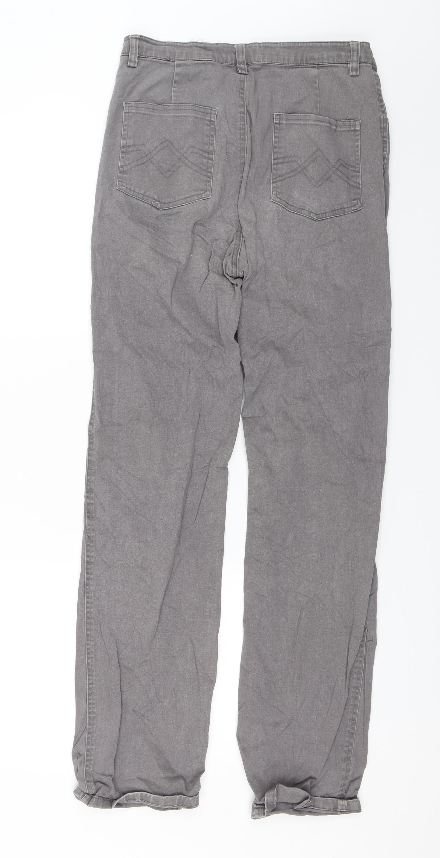 Departure Womens Grey   Straight Jeans Size 10 L30 in