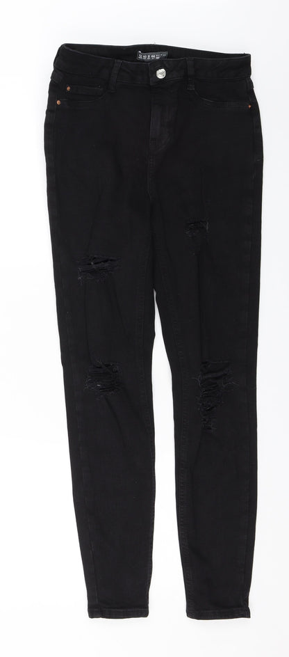 Denim Co Womens Black  Denim Skinny Jeans Size 12 L27 in