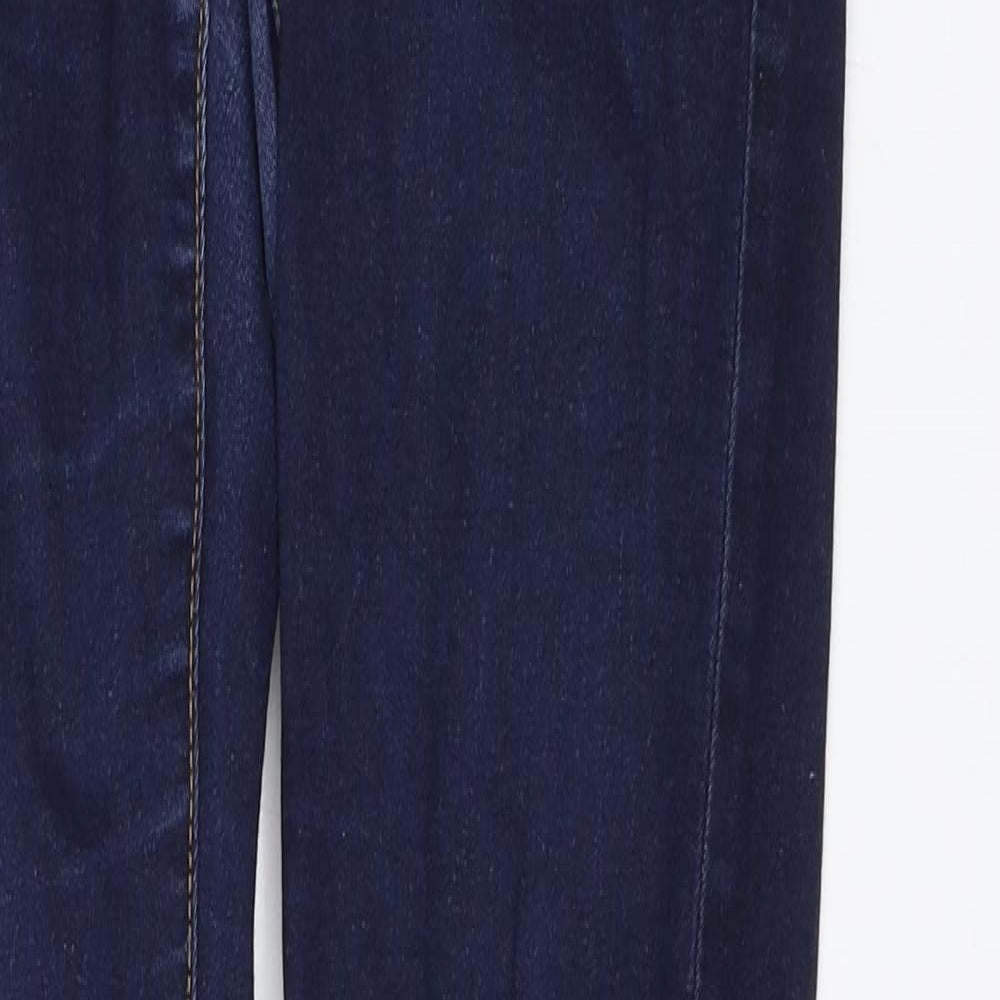 Denim & Co. Womens Blue   Skinny Jeans Size 12 L27 in