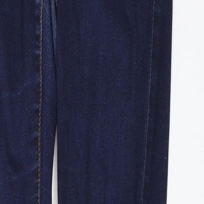 Denim & Co. Womens Blue   Skinny Jeans Size 12 L27 in