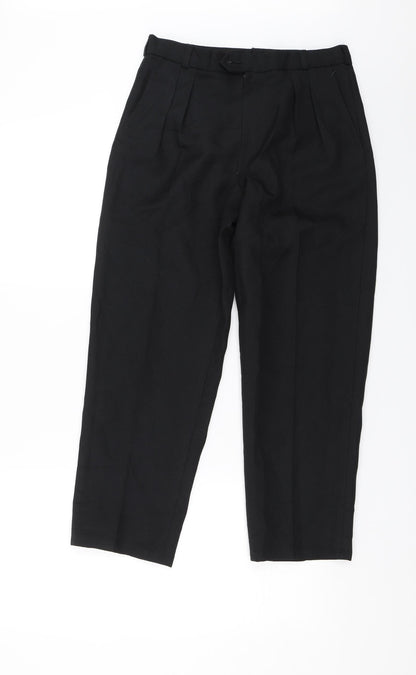 Womens UK Size 28 in Preworn Regular Fit  Black Trousers