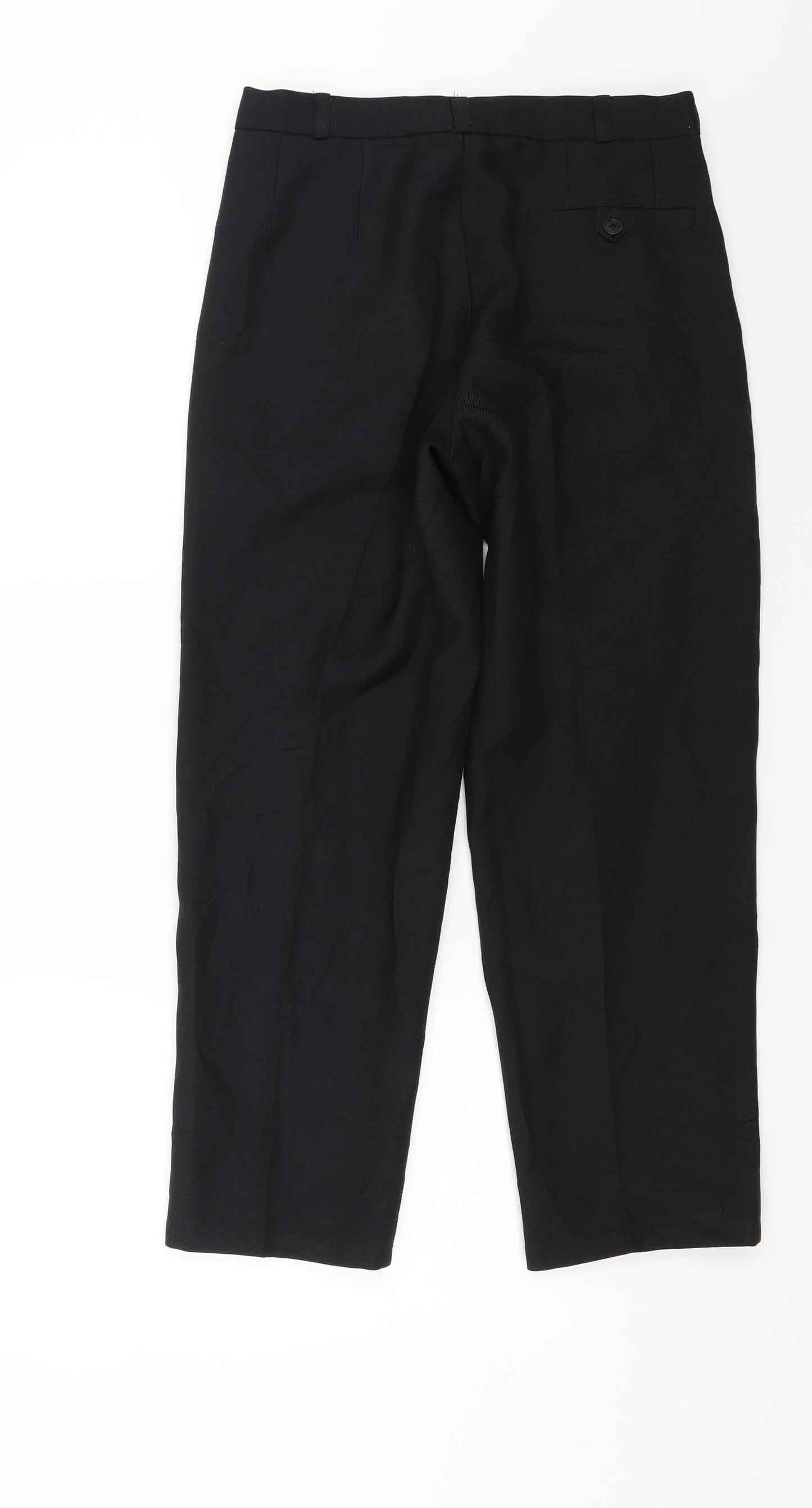 Womens UK Size 28 in Preworn Regular Fit  Black Trousers