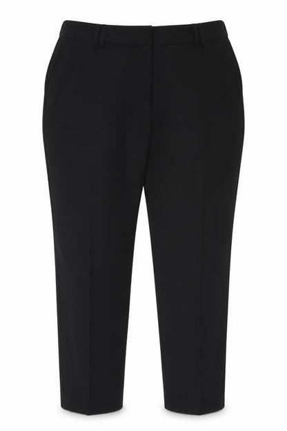 Womens UK Size 18 Preworn Regular Fit Dress Pants Black Trousers