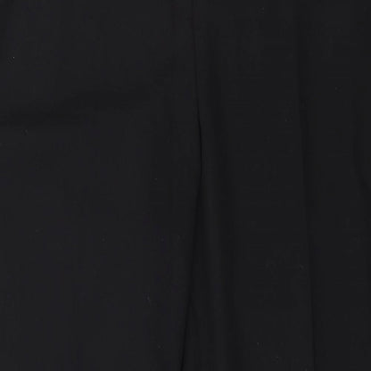 Womens UK Size 18 Preworn Regular Fit Dress Pants Black Trousers