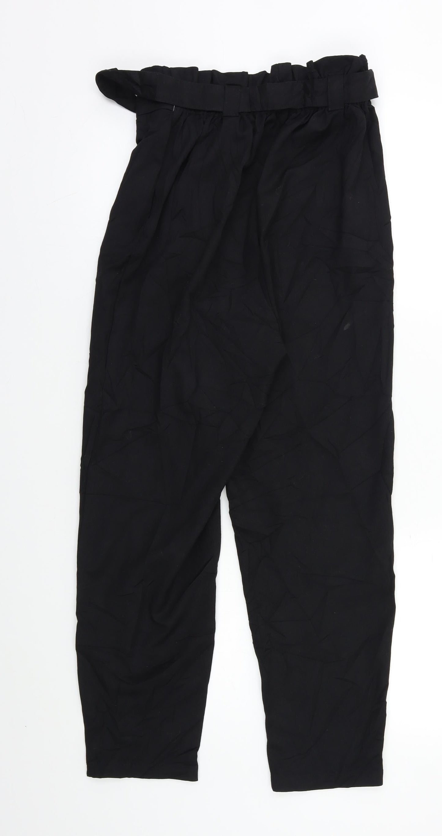 Womens UK Size S H&M Regular Fit Dress Pants Black Trousers