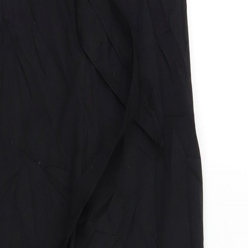 Womens UK Size S H&M Regular Fit Dress Pants Black Trousers