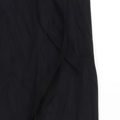 Womens UK Size S H&M Regular Fit Dress Pants Black Trousers