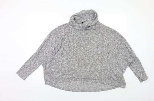 Womens UK Size 12 New Look Grey Pullover Jumper