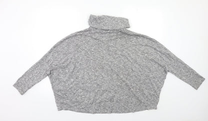 Womens UK Size 12 New Look Grey Pullover Jumper