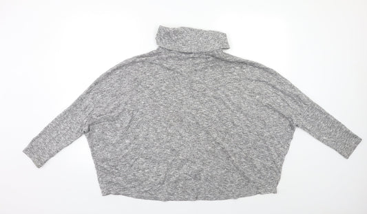 Womens UK Size 12 New Look Grey Pullover Jumper