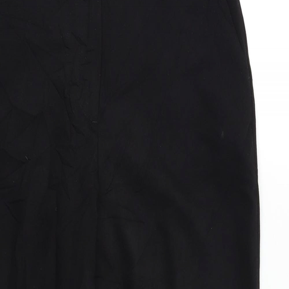 Womens UK Size 8 H&M Regular Fit Dress Pants Black Trousers