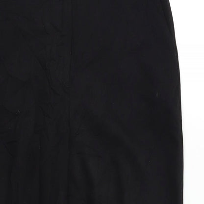 Womens UK Size 8 H&M Regular Fit Dress Pants Black Trousers