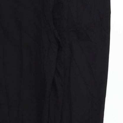 Womens UK Size 8 H&M Regular Fit Dress Pants Black Trousers