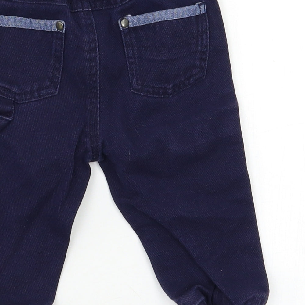 Matalan Baby Blue   Cargo Trousers Size 3-6 Months