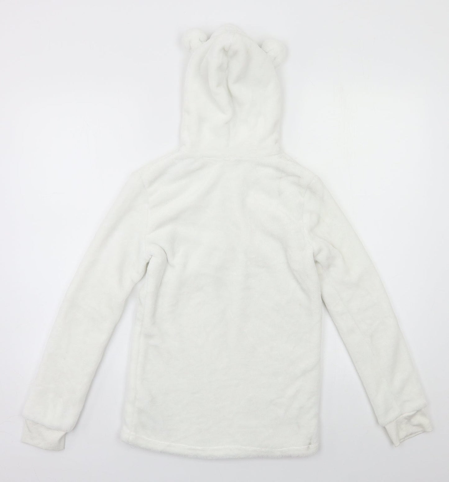 F&F Girls White   Pullover Hoodie Size 12 Years