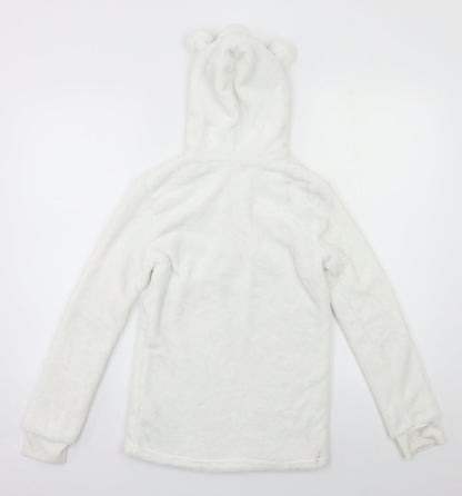 F&F Girls White   Pullover Hoodie Size 12 Years