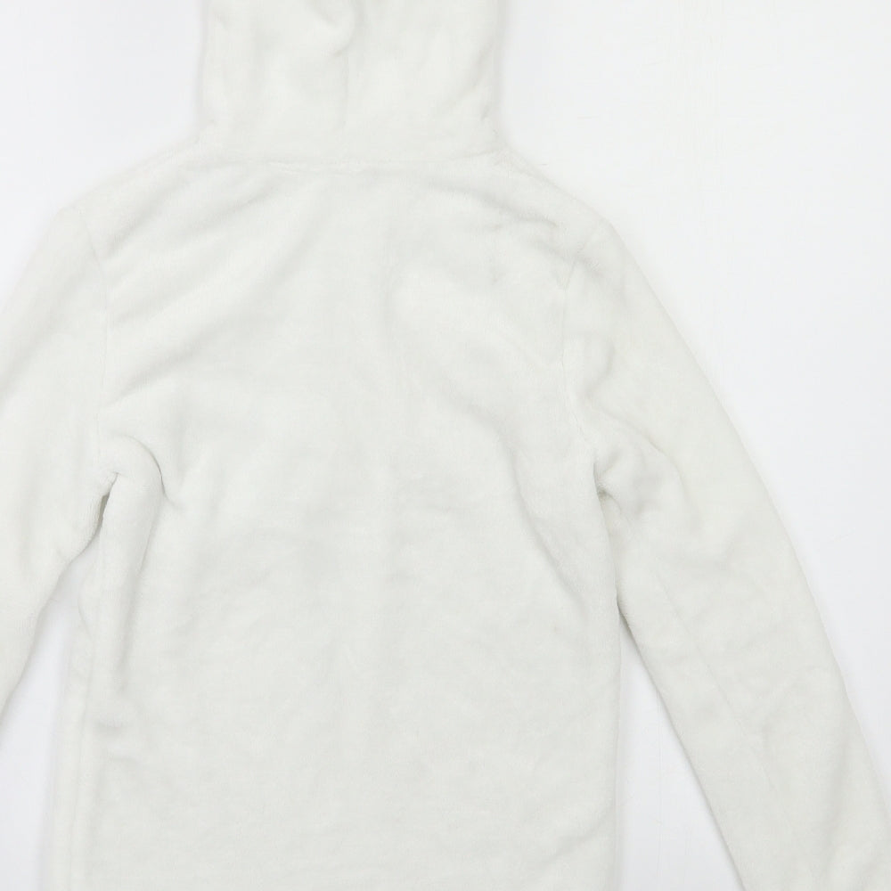 F&F Girls White   Pullover Hoodie Size 12 Years