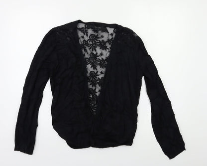 Womens UK Size 14 New Look Black Cape Jumper