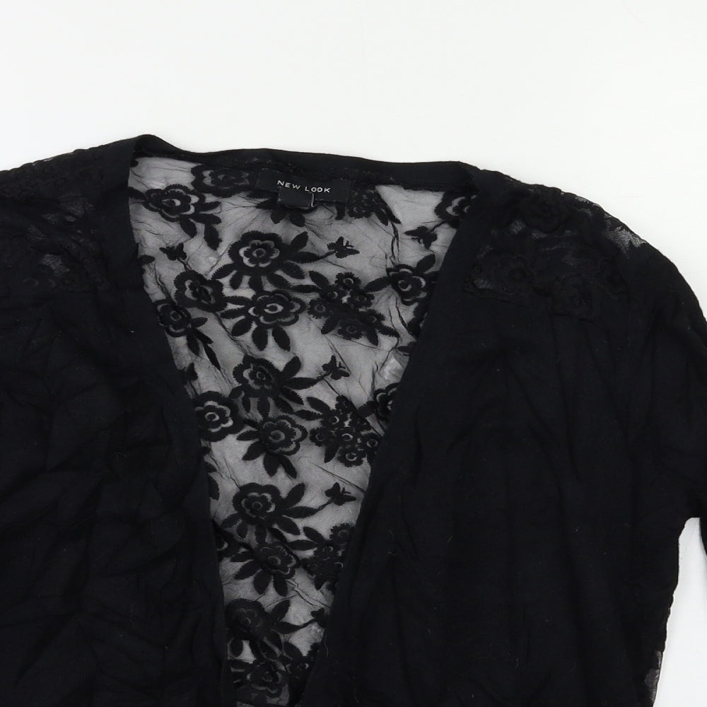 Womens UK Size 14 New Look Black Cape Jumper