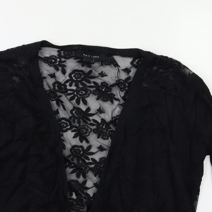 Womens UK Size 14 New Look Black Cape Jumper