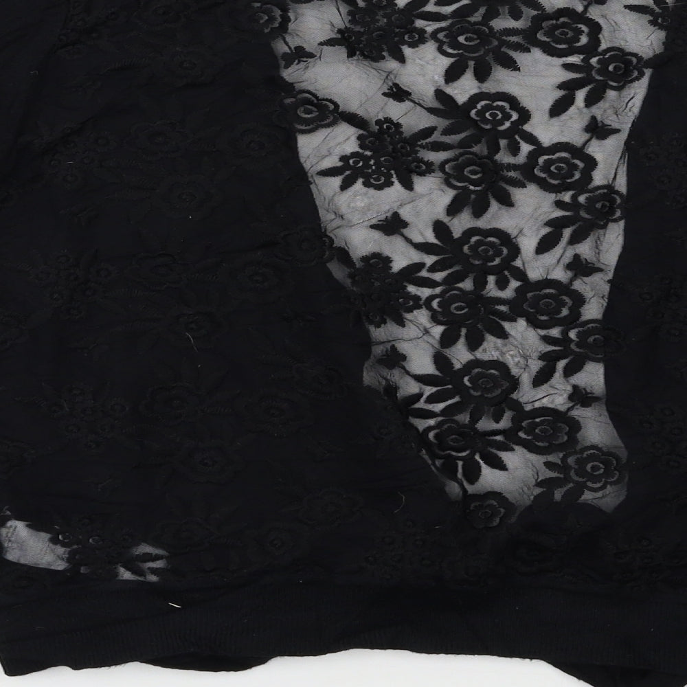 Womens UK Size 14 New Look Black Cape Jumper