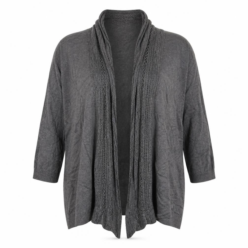 Womens UK Size 16 Preworn Grey Cardigan Jumper