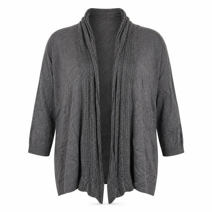 Womens UK Size 16 Preworn Grey Cardigan Jumper