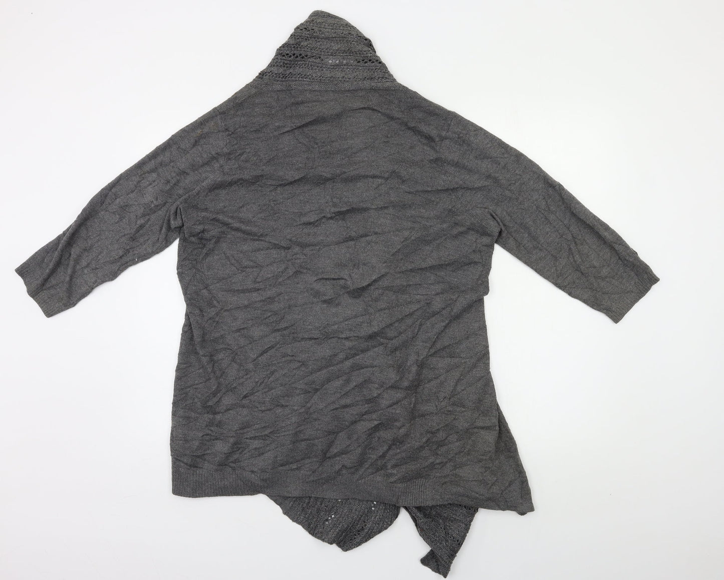 Womens UK Size 16 Preworn Grey Cardigan Jumper