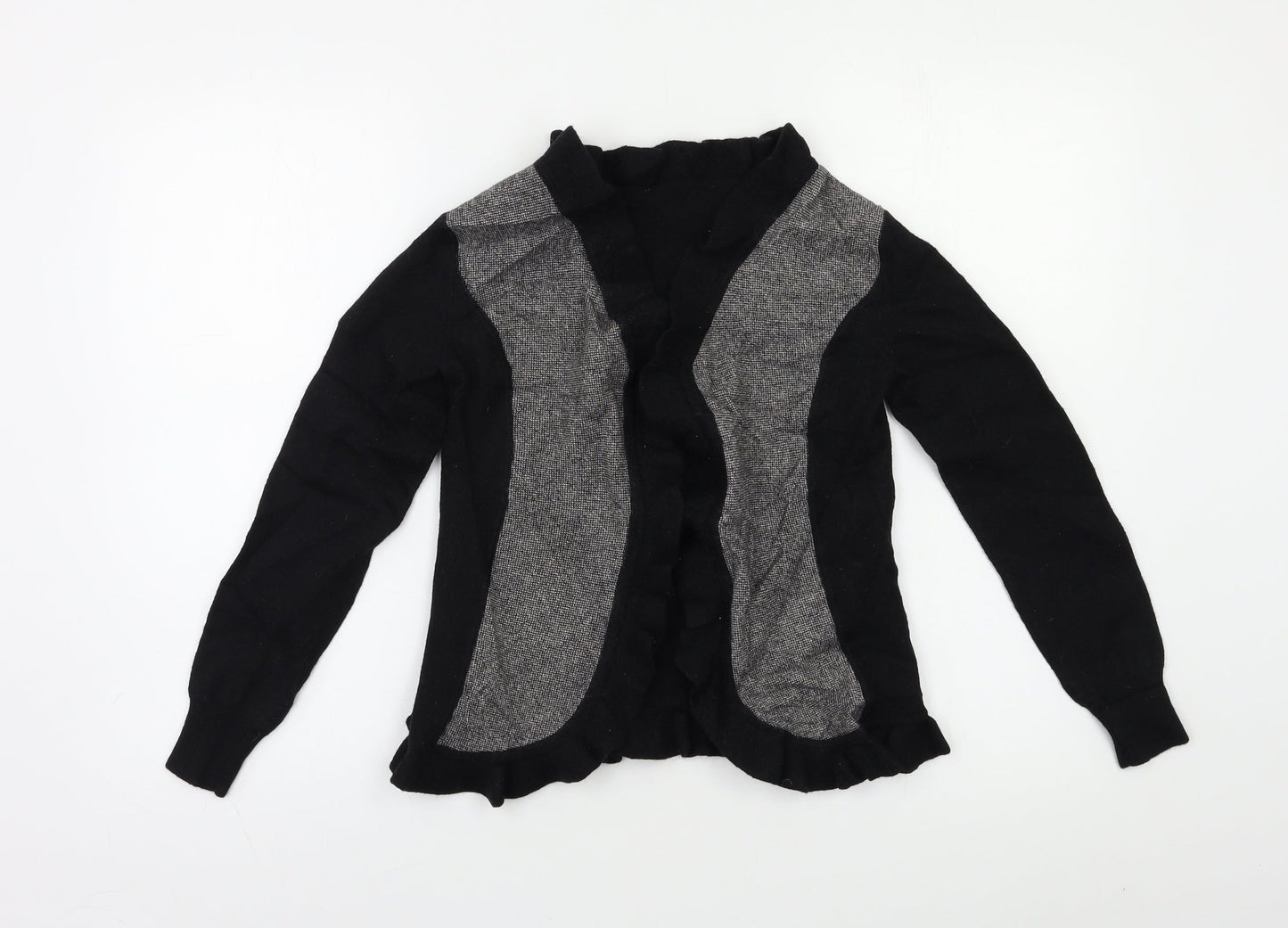 Womens UK Size S Preworn Black Cardigan Jumper