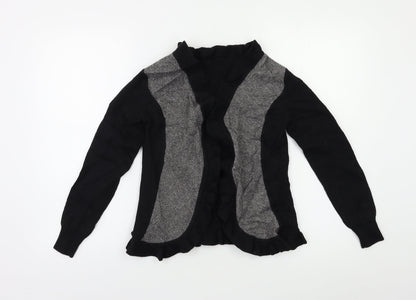 Womens UK Size S Preworn Black Cardigan Jumper