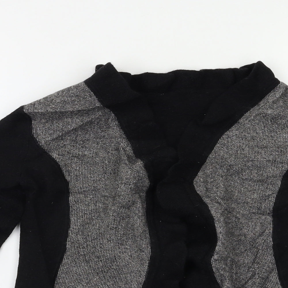Womens UK Size S Preworn Black Cardigan Jumper