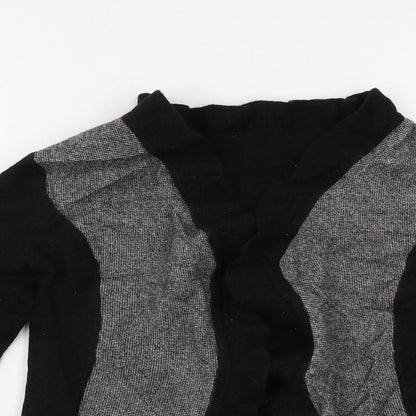 Womens UK Size S Preworn Black Cardigan Jumper