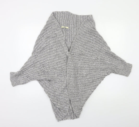 Womens UK Size S Oasis Grey Cardigan Jumper