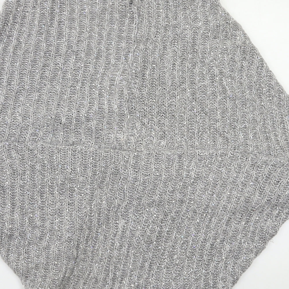 Womens UK Size S Oasis Grey Cardigan Jumper
