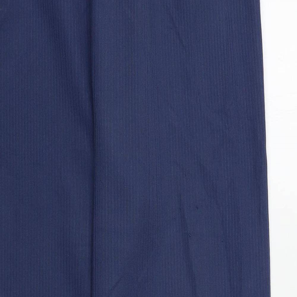 Womens UK Size L Preworn Regular Fit  Blue Trousers