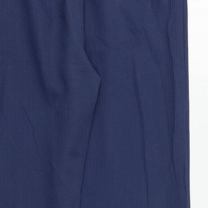 Womens UK Size L Preworn Regular Fit  Blue Trousers