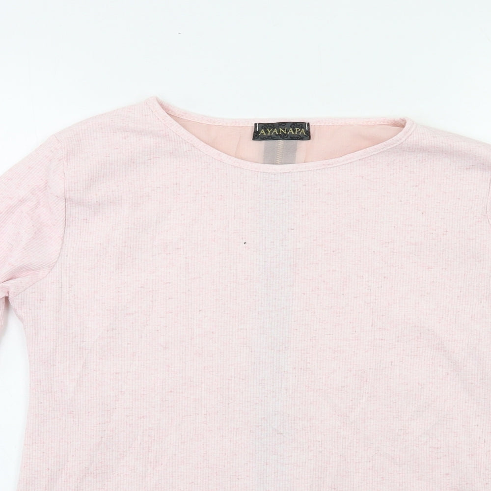 Ayanapa Womens Pink   Pullover Jumper Size M