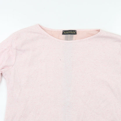 Ayanapa Womens Pink   Pullover Jumper Size M