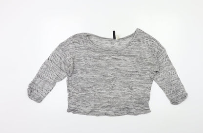 Womens UK Size S H&M Grey Pullover Jumper