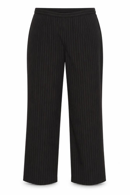 Bonmarché Womens Green Striped Dress Pants Trousers Size 16 L27 in