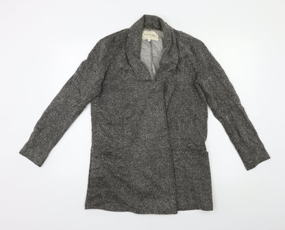 Womens UK Size 8 River Island Grey Overcoat
