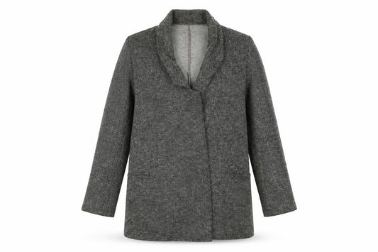Womens UK Size 8 River Island Grey Overcoat