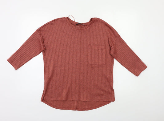 Primark Womens Orange   Pullover Jumper Size S