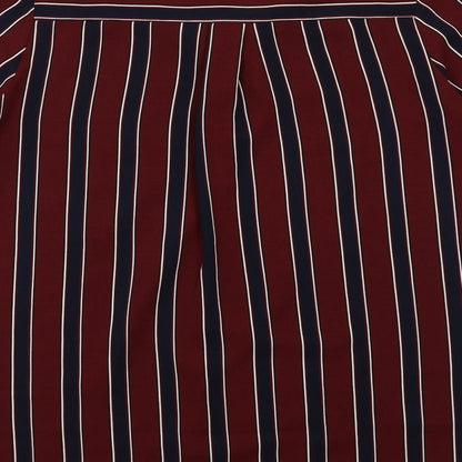 FOREVER 21 Womens Red Striped  Basic Button-Up Size S