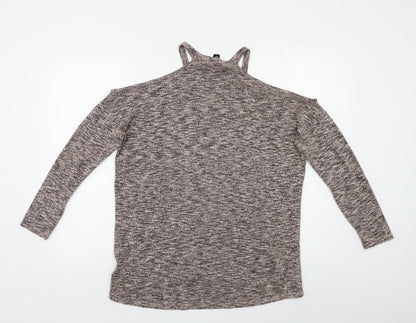 Womens UK Size S New Look Beige Pullover Jumper