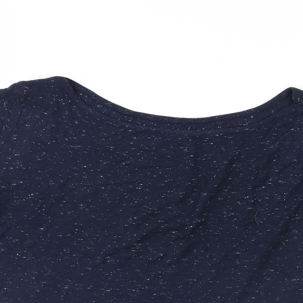 Womens UK Size 6 Atmosphere Blue Basic T-Shirt