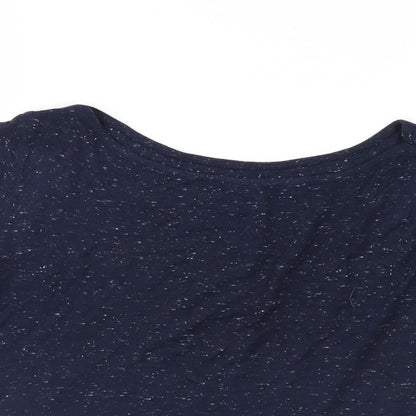 Womens UK Size 6 Atmosphere Blue Basic T-Shirt